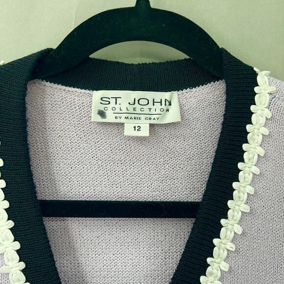 75. St. John Skirt Suit Womens 12/10 First Lady Old Money Jackie Kennedy Preppy - Picture 6 of 9